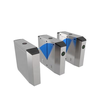 qualidade  High security RFID face recognition fingerprint access control flap turnstile barrier gate for gym and park fábrica
