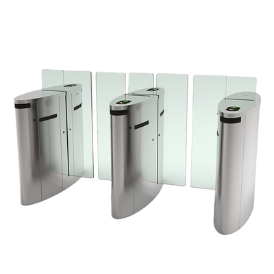 Torniquete das portas de velocidade do deslizamento com a porta de vidro alta do torniquete de Access Control Mechanism do leitor de cartão do RFID